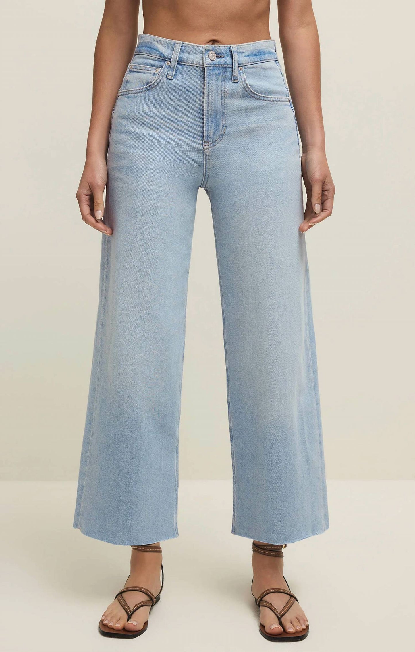 Z Supply - Nova Crop High Rise Wide Leg Jeans