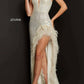 Jovani - Sequin Feather Gown