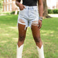 Buddylove - Elvis Crystal Fringe Denim Shorts