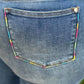 Judy Blue - Embroidered Pocket Skinny Distressed Jeans