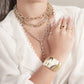 Eklexic - Women's Large Domed Cuff Bracelet