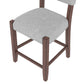Set of 4 Mid-Century Modern Linen Upholstered Bar Stools