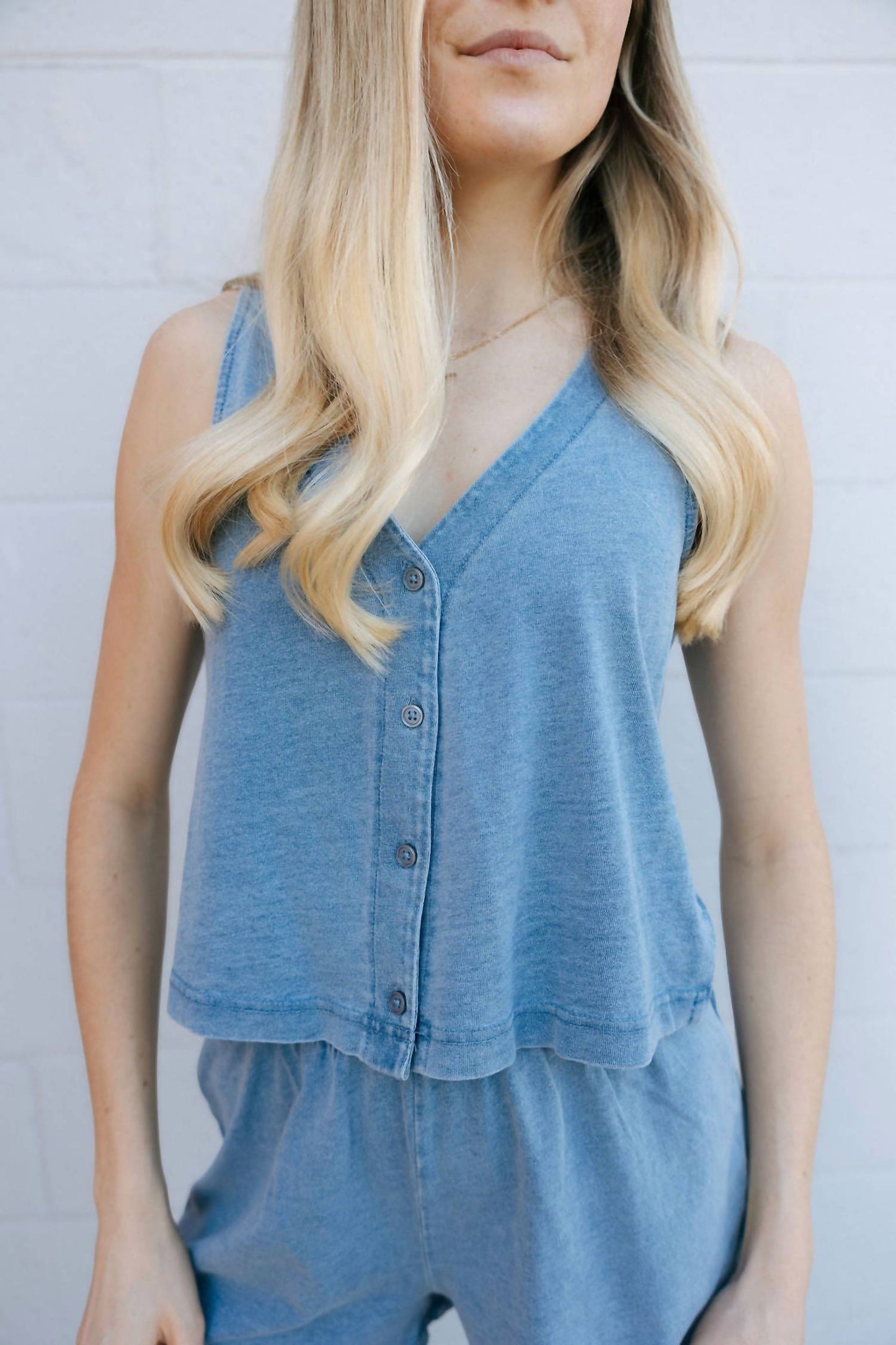 Z Supply - Solace Jersey Knit Denim Top