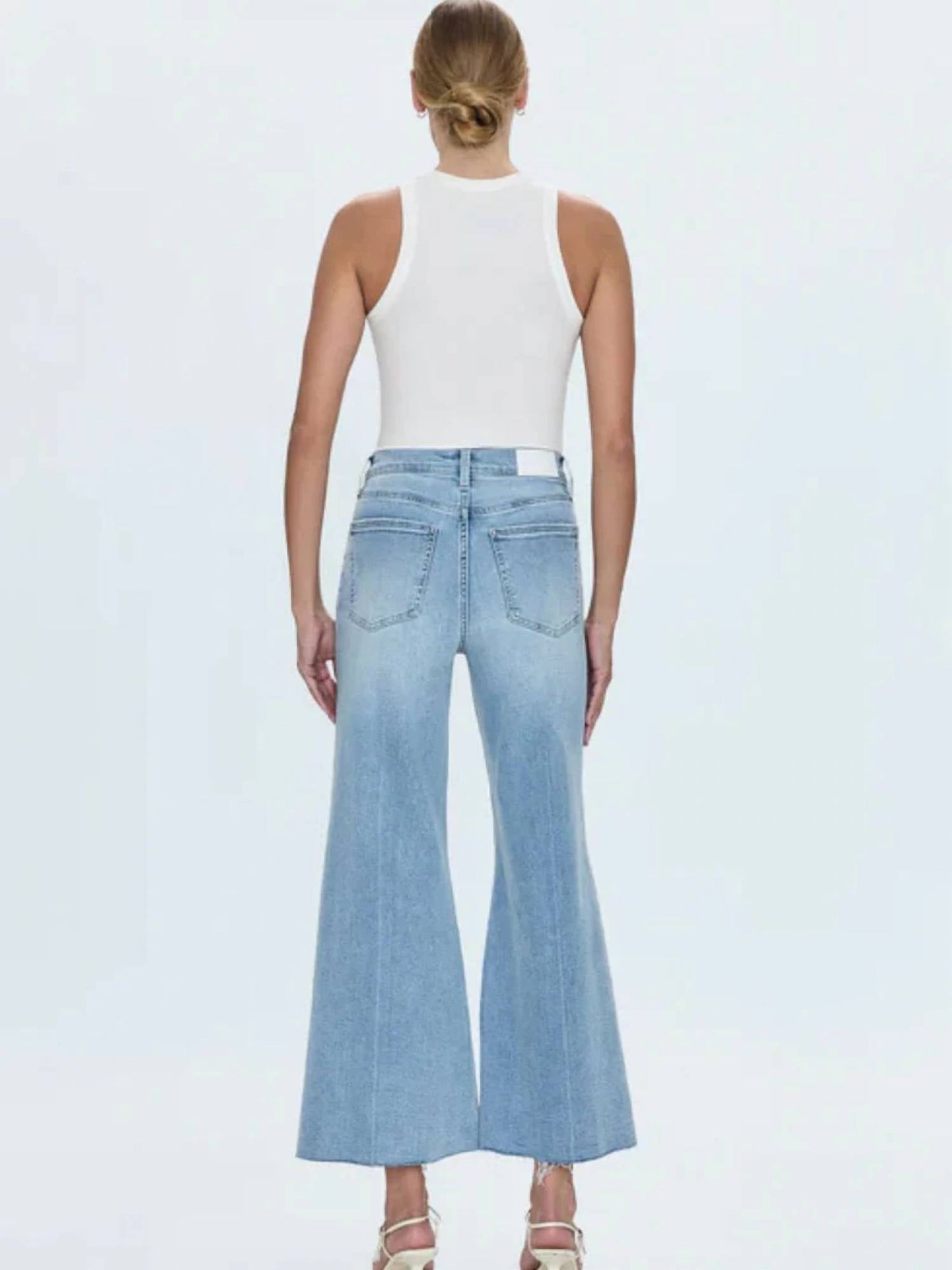 Pistola - Izzy Mid Rise Wide Leg Crop Jean
