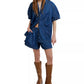 Free People - Griselda Denim Shirt & Shorts Set