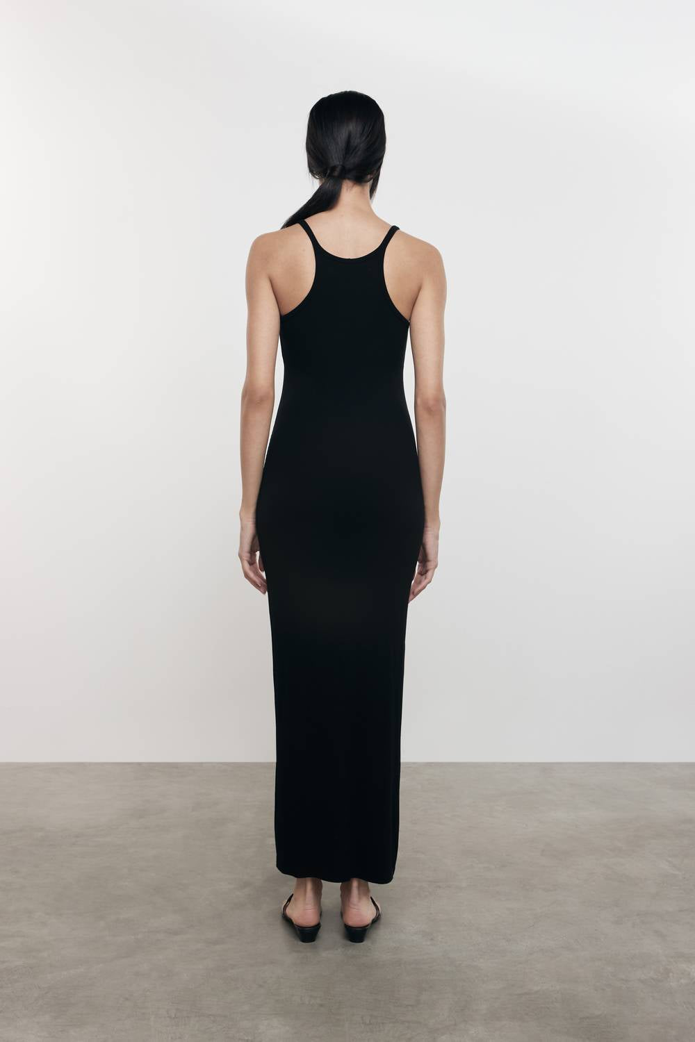 Enza Costa - SILK KNIT U NECK MAXI DRESS