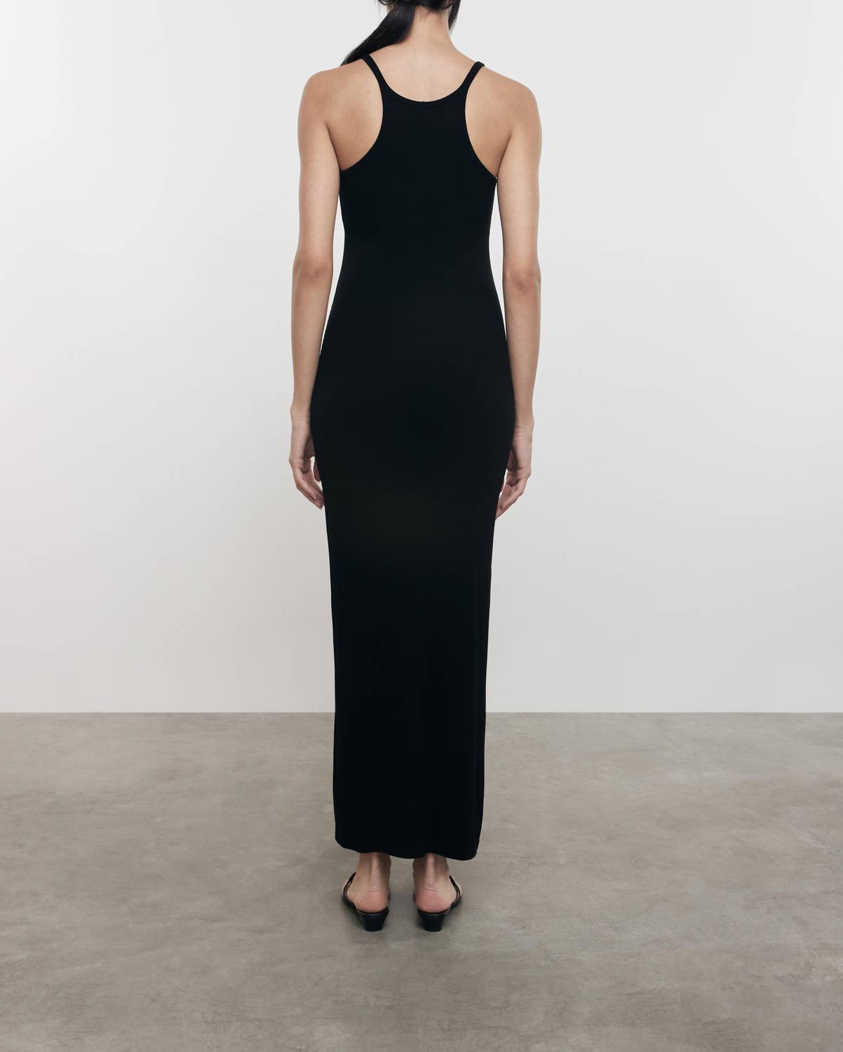 Enza Costa - SILK KNIT U NECK MAXI DRESS
