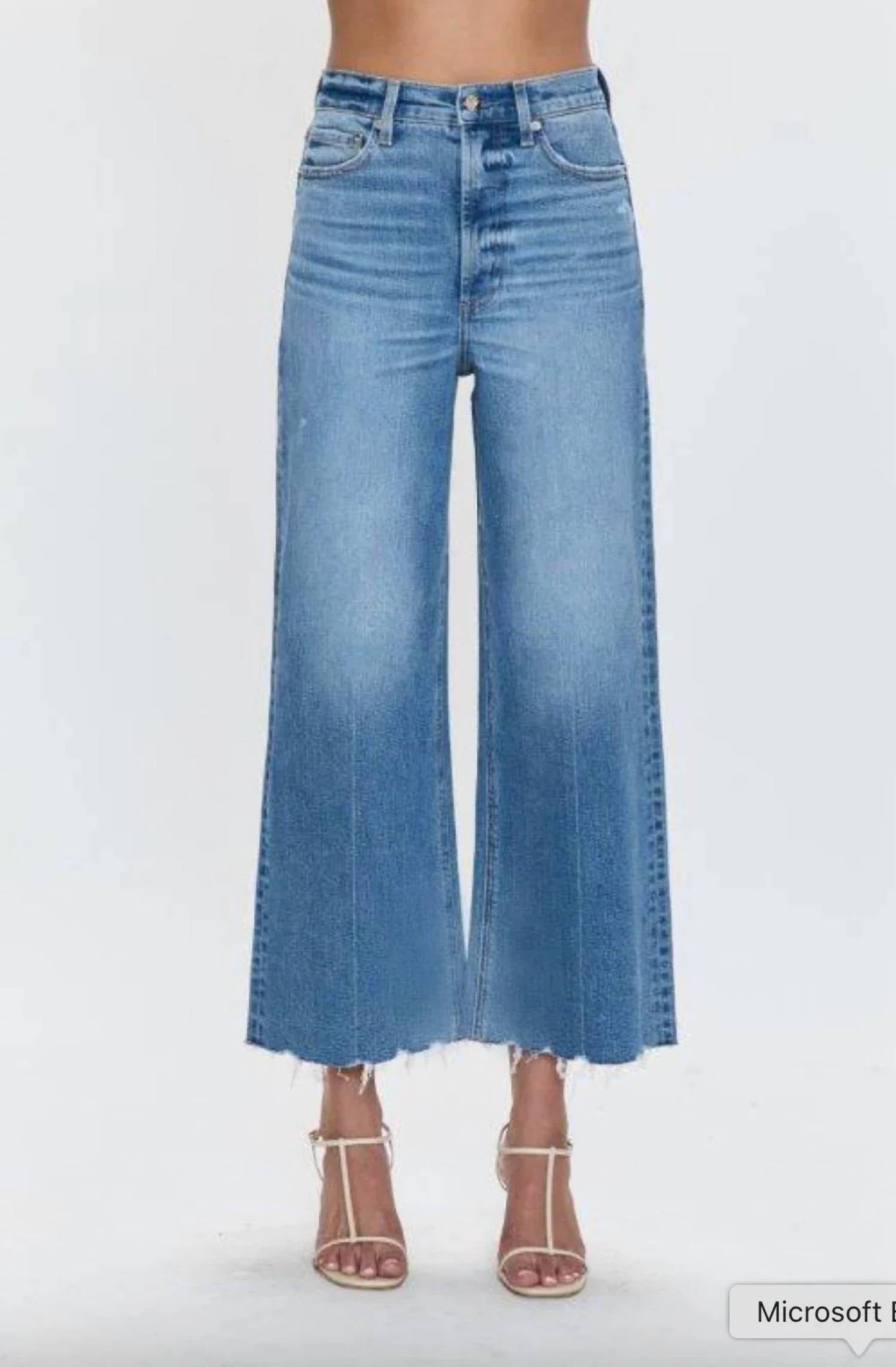 Pistola - Lana Crop High Rise Ultra Wide Leg Jeans