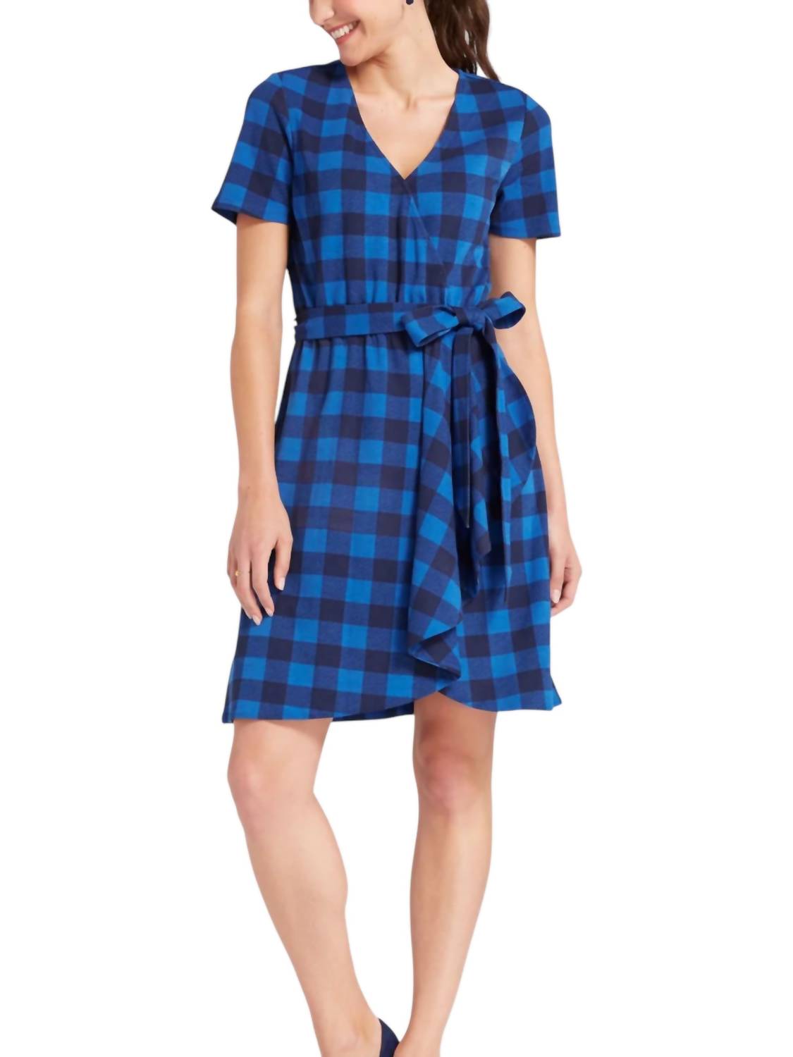 Draper James - Buffalo Plaid Wrap Dress