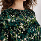 Apricot - Abstract Brushstroke Woven Top