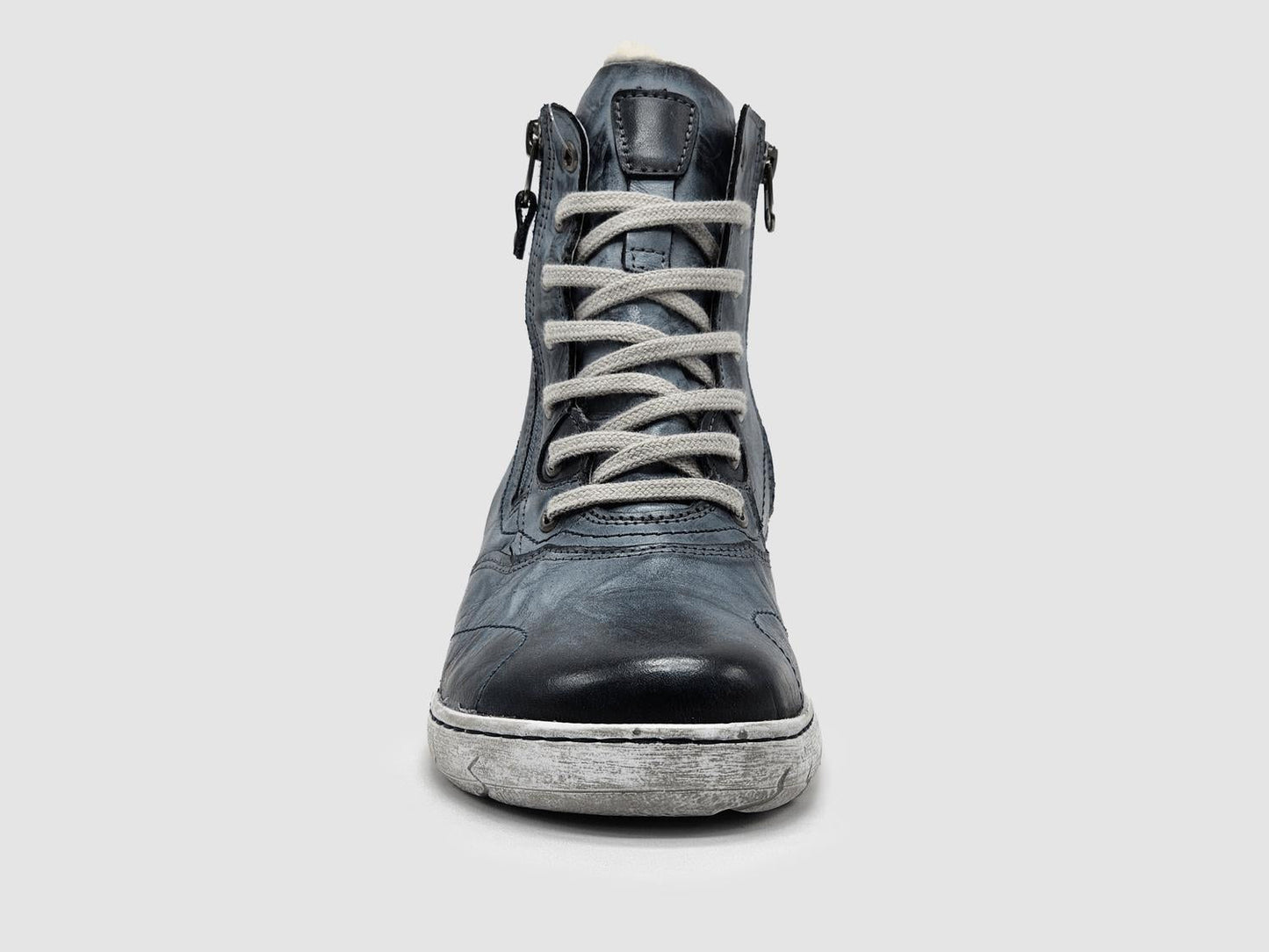Kcr Group - Women's Original Thick Wool-lined Zip-up Leather Boots