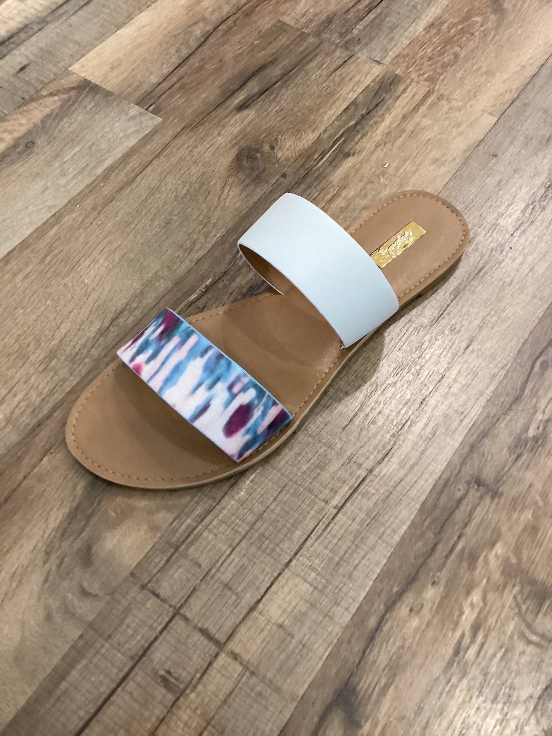 Insignia - Women's Two Strap Tye Dyed Sandals