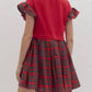 Entro - Bow Plaid Dress