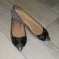 Tory Burch - Women's Vanessa Ballerina Slip On Metallic Ballet Flat Shoes