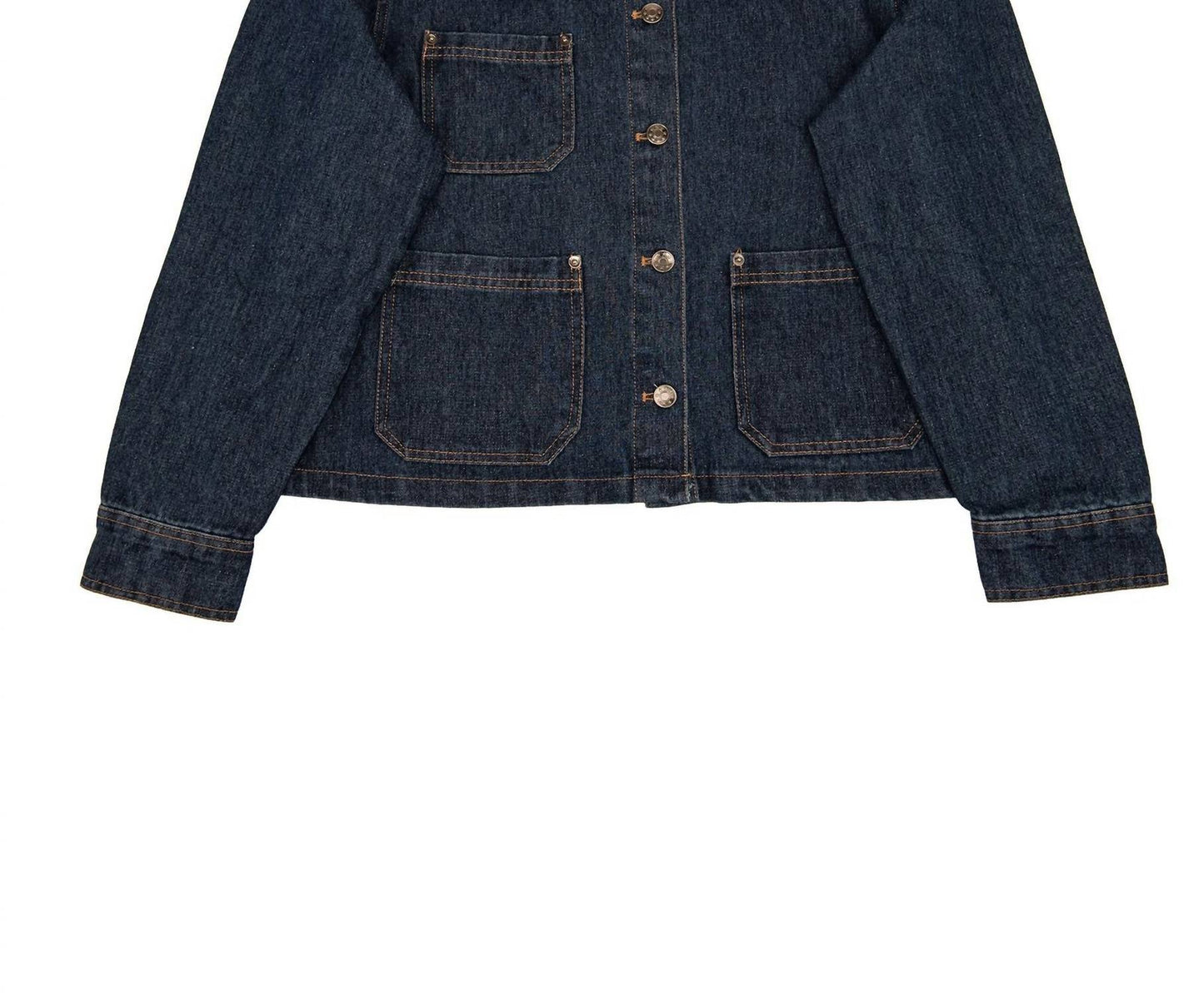 8Apart - Junior Women's Catherine Contrast Collar Denim Jacket