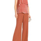 Alice + Olivia - Antique Rose Velvet Ruffle Top