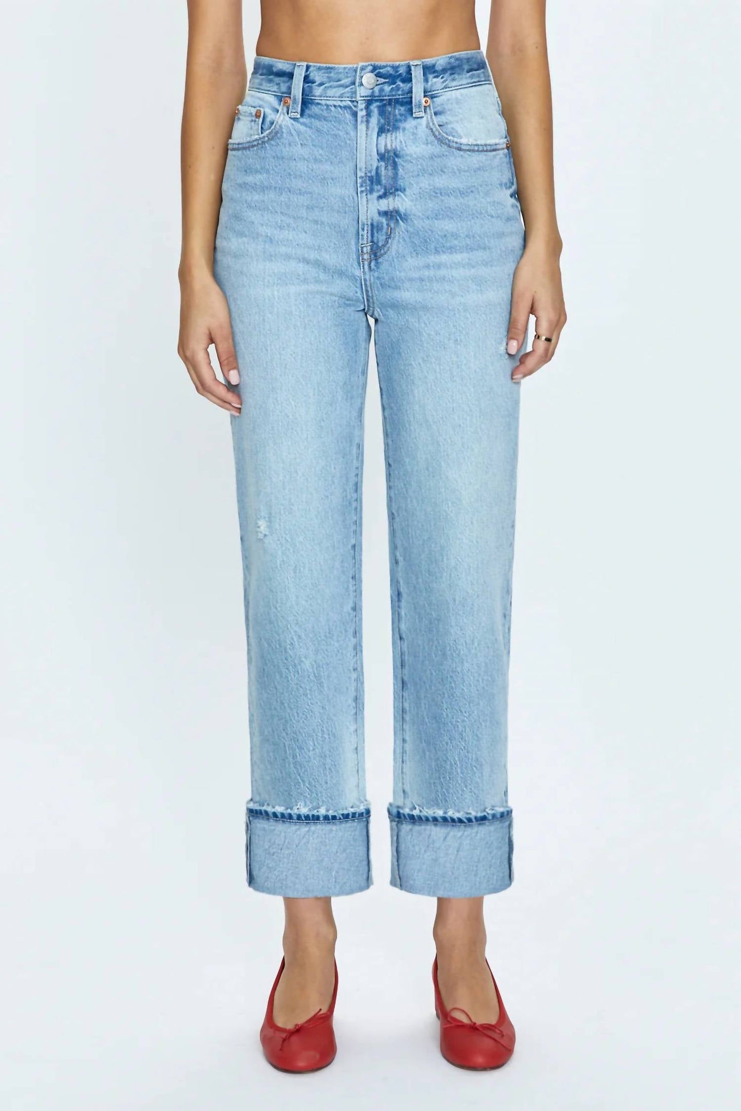 Pistola - Cassie Cuffed Crop Super High Rise Straight Jeans