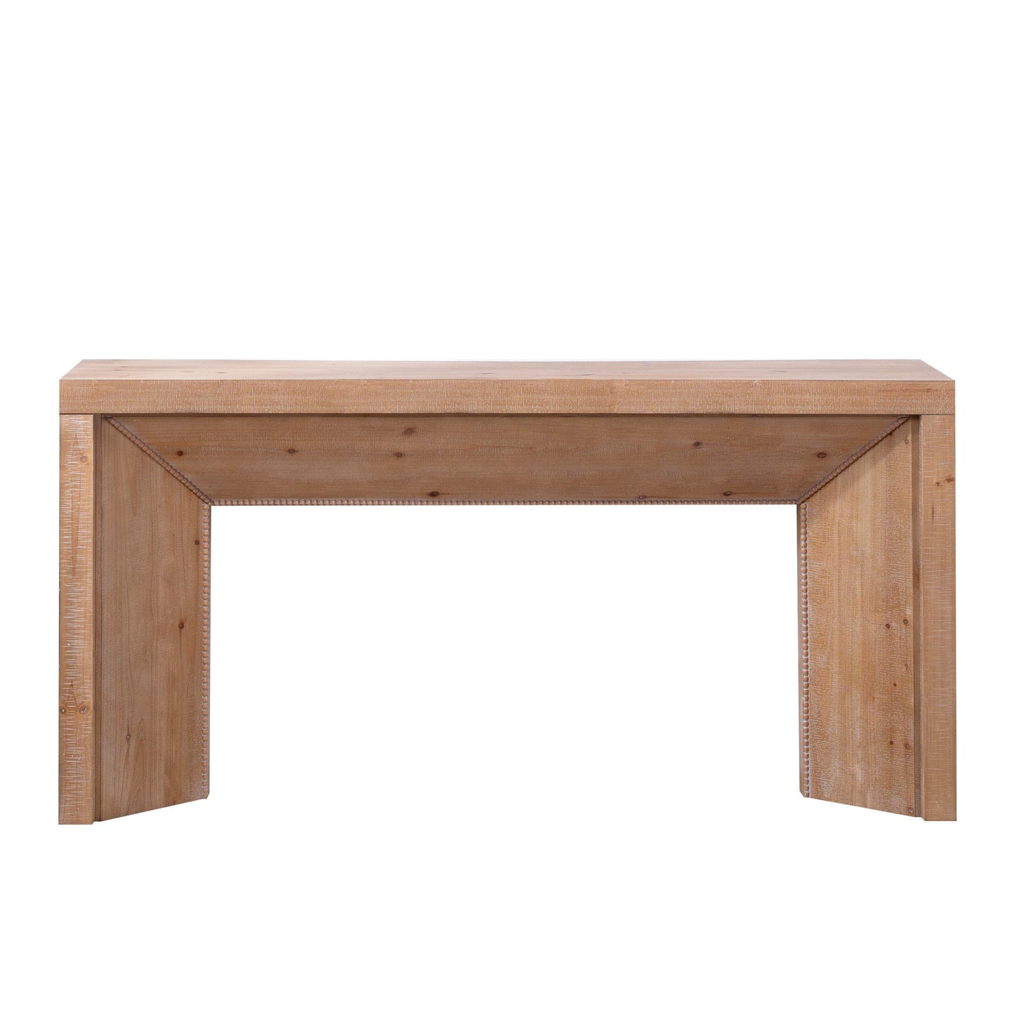 62" Modern Rustic Console Table – Solid-Look Engineered Wood Entryway Table