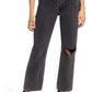 womens-topshop-chicago-ripped-knee-high-waist-dad-jeans-size-29-black