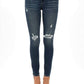 Judy Blue - Bootyfull Destroyed Patch Skinny Jean - Plus