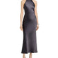 Steve Madden - Skylar Satin Halter Midi Dress