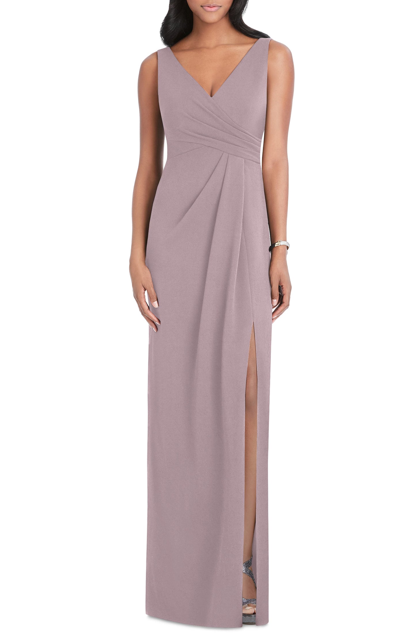 after-six-pleated-crepe-column-gown-size-large-in-dusty-rose