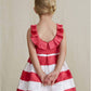 Abel & Lula - Girls' Stripe Ribbon Dress