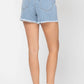 Judy Blue - Striped Cut Off High Waist Shorts