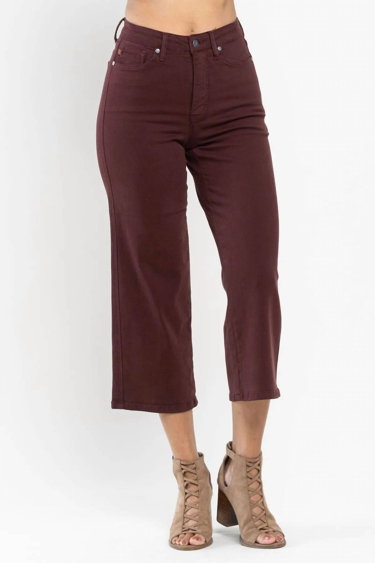 Judy Blue - Cropped Wide Leg Jean