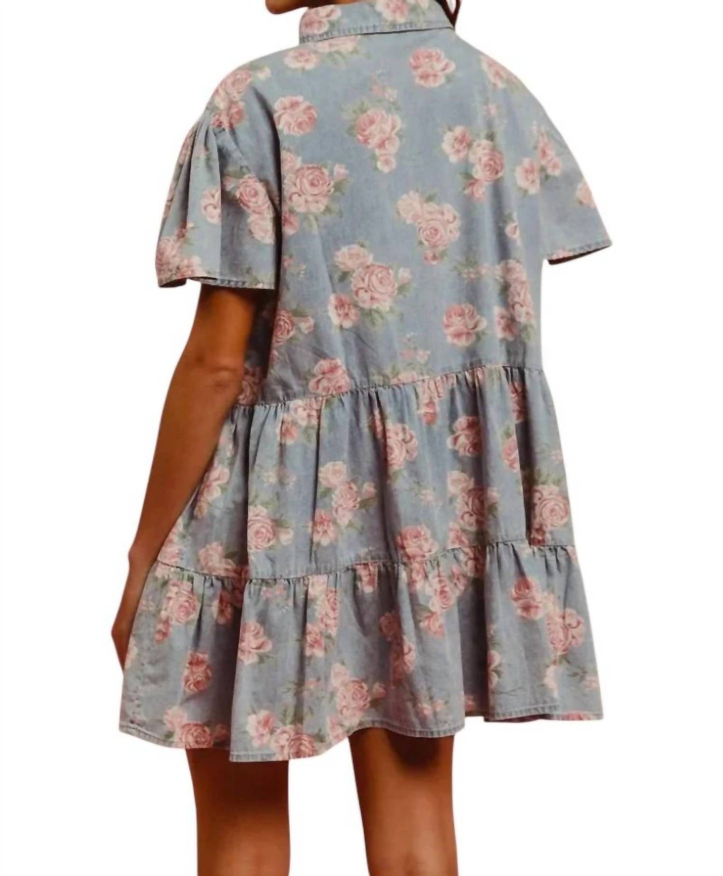 Bibi - Sweet Magnolia Denim Dress