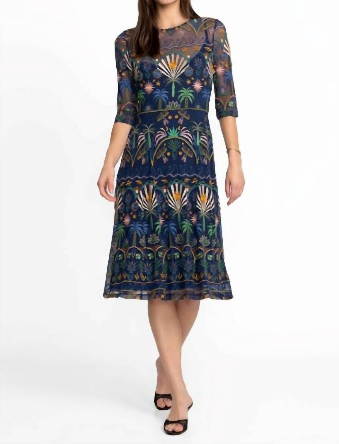 Johnny Was - NOVA PANELED MIDI DRESS