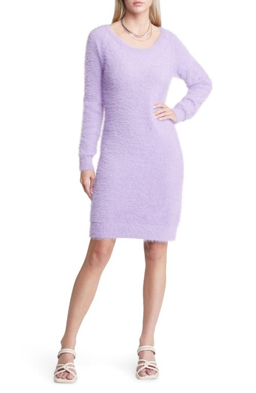 open-edit-eyelash-long-sleeve-sweater-dress-purple-villa