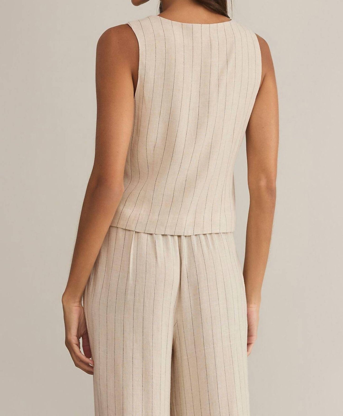 Z Supply - Belfort Pinstripe Linen Vest