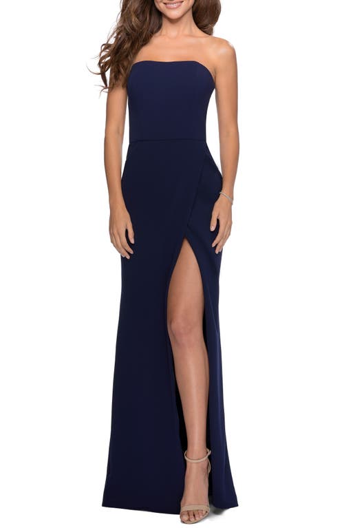 la-femme-strapless-double-cross-back-gown-navy