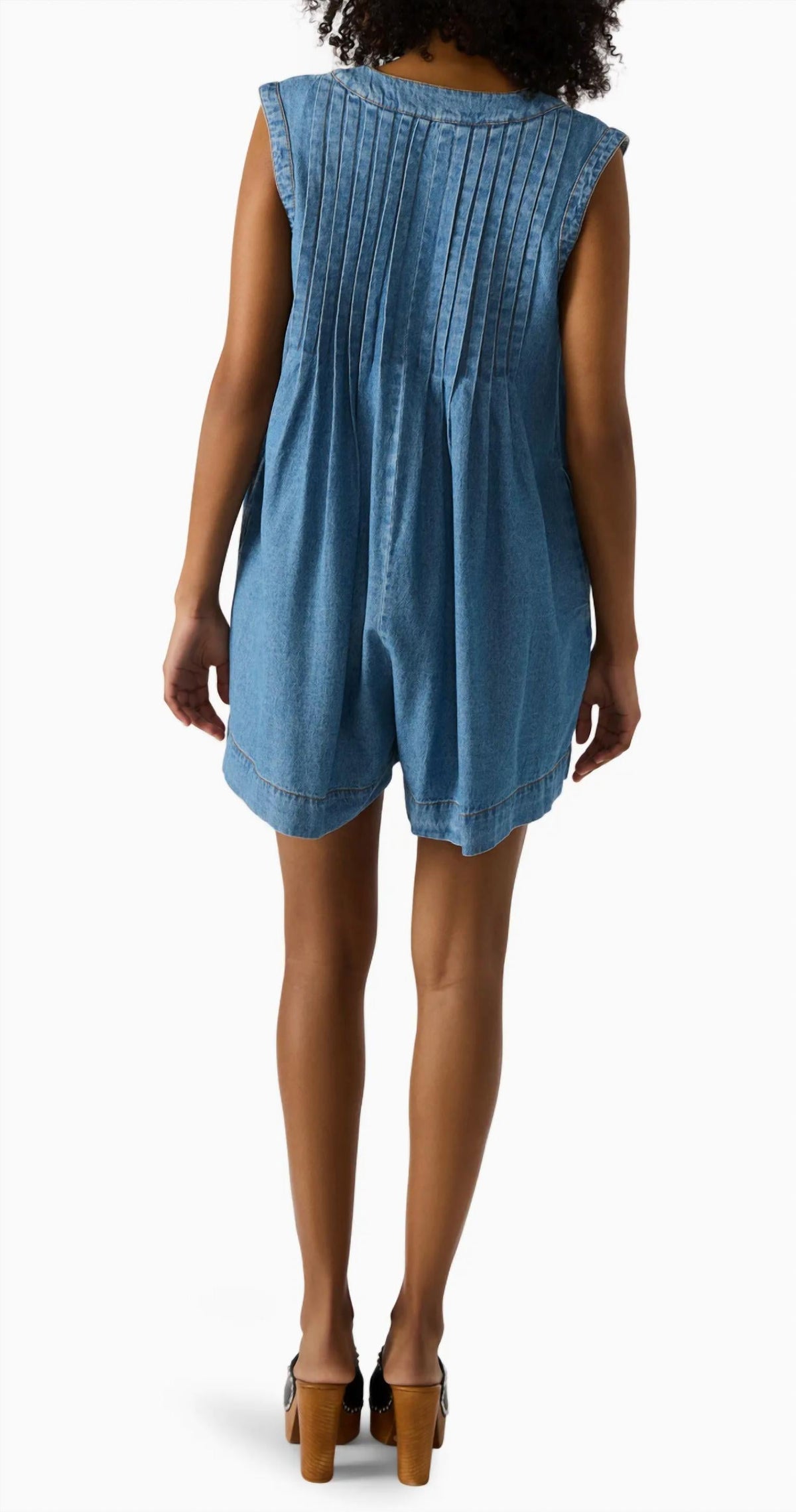Steve Madden - Mick Pintuck Denim Romper