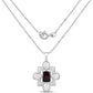 8.00 Carat Genuine Garnet .925 Sterling Silver Pendant