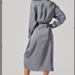 Astr - Ira Satin Asymmetrical Shirt Dress