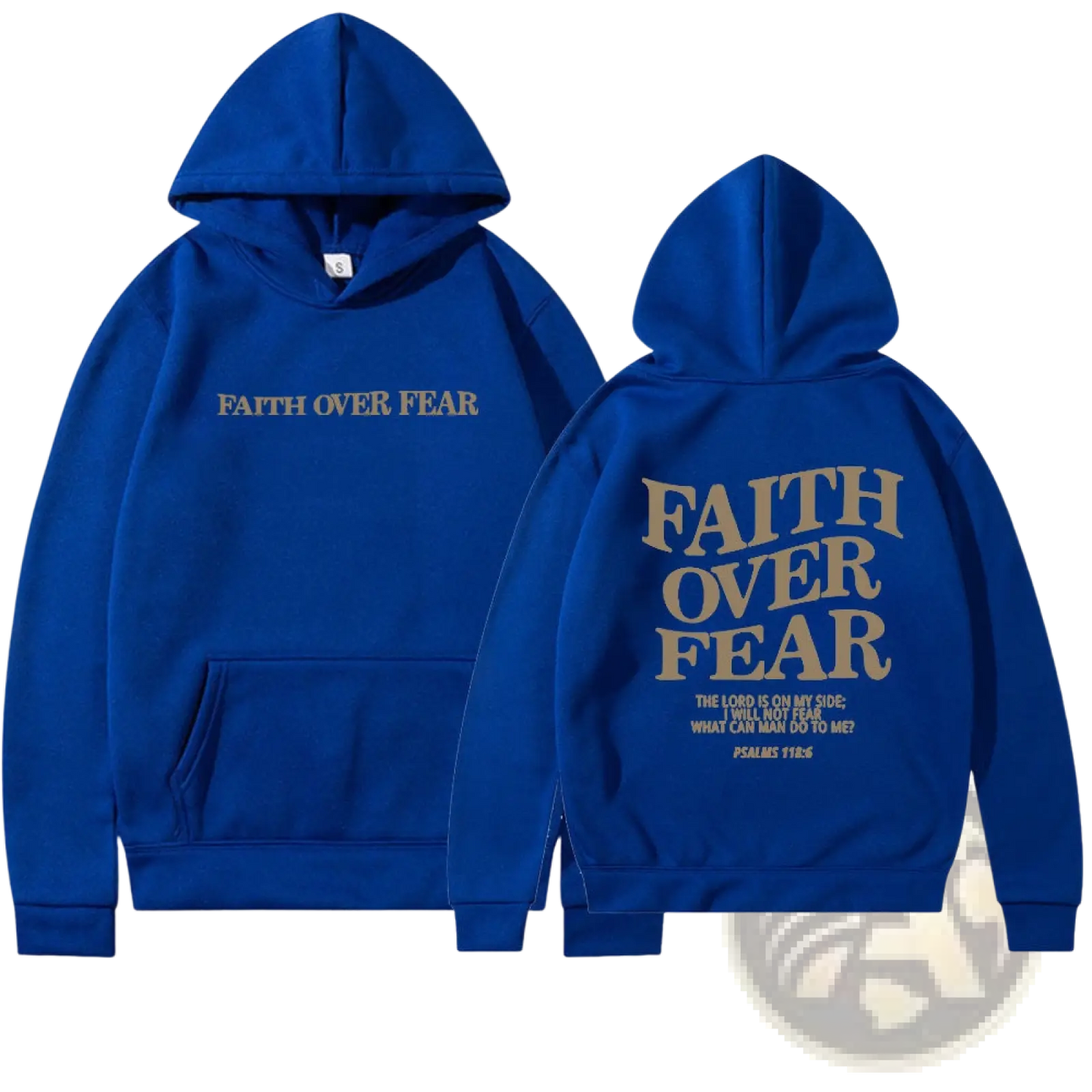 Faith Over Fear Psalm 118:6 Christian Aesthetic Hoodie