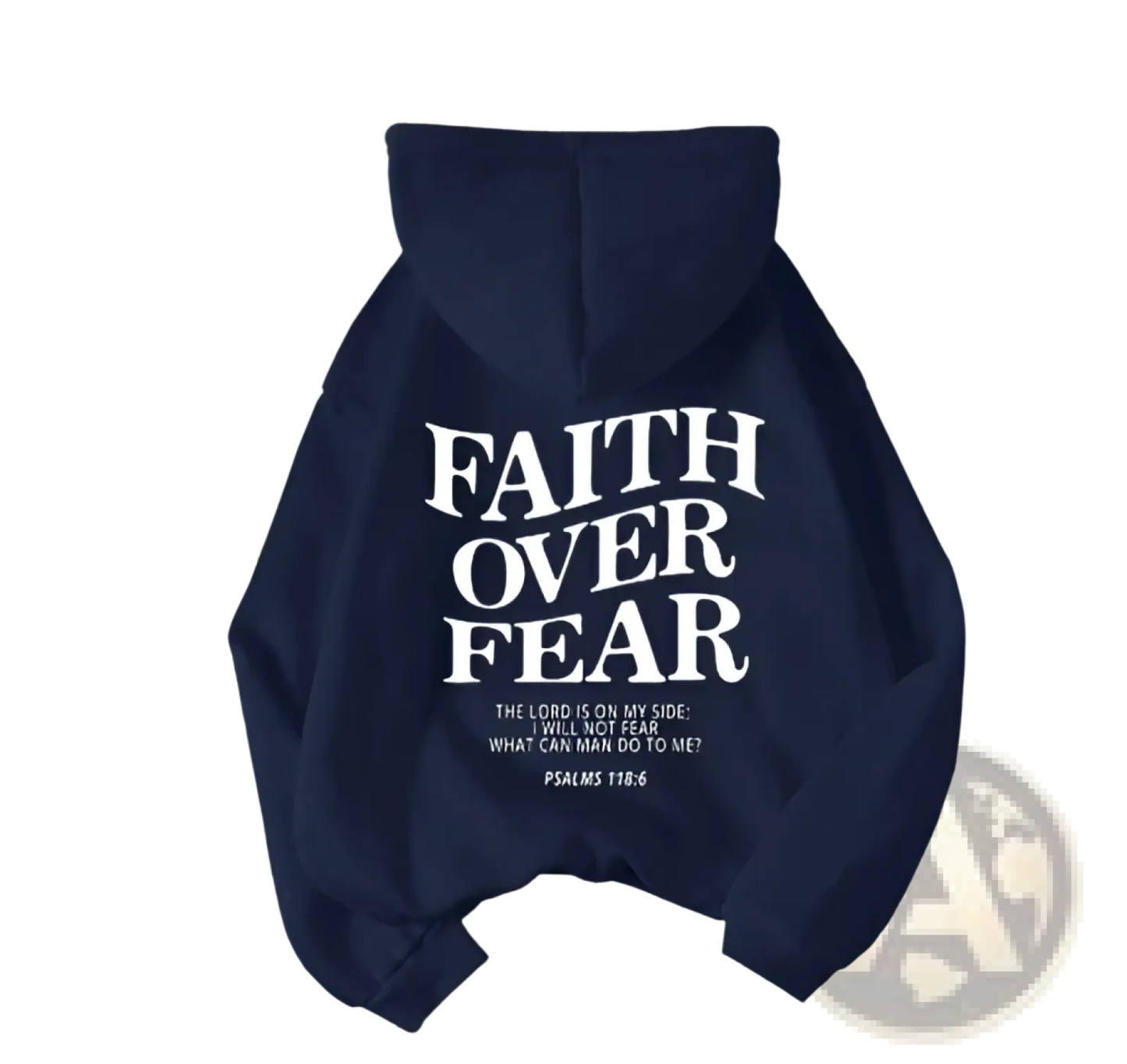 Faith Over Fear Psalm 118:6 Christian Aesthetic Hoodie
