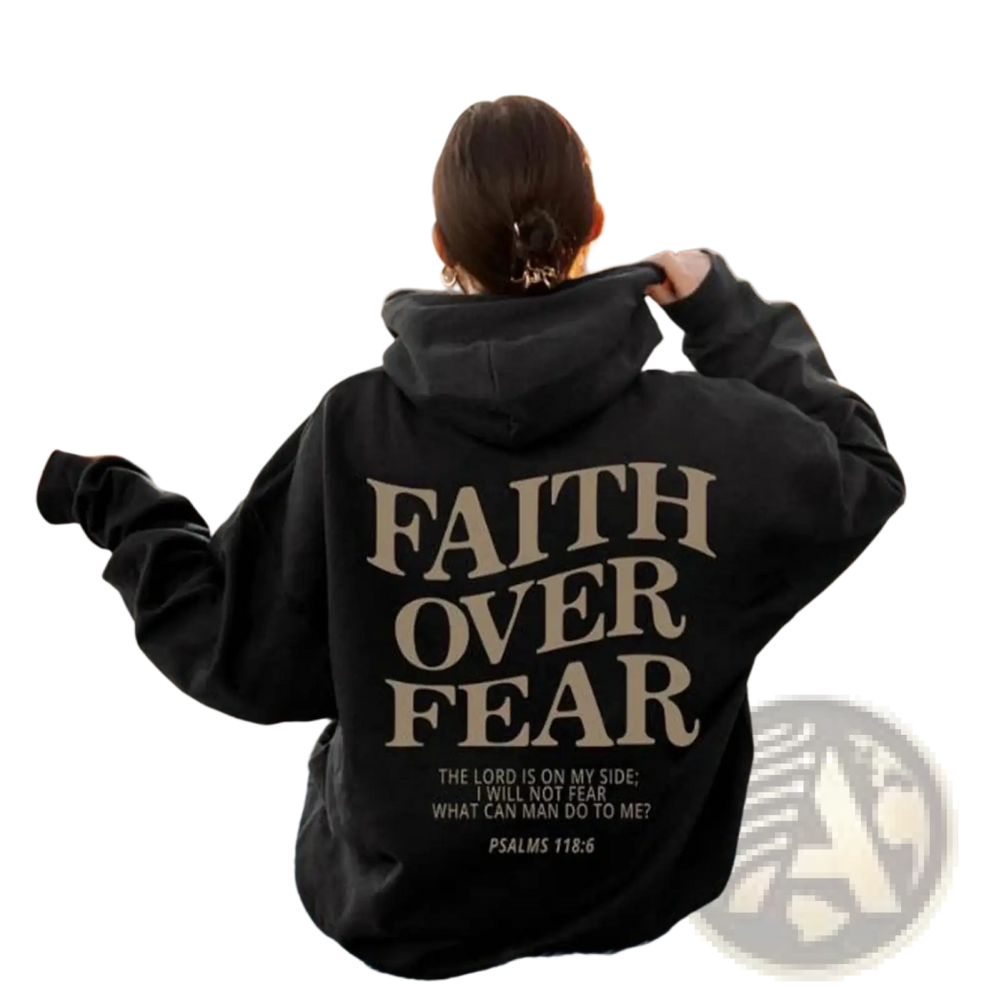 Faith Over Fear Psalm 118:6 Christian Aesthetic Hoodie