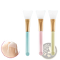 Fan Makeup Brush Set Iridescent Gradient Handle 3pc