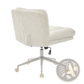 Faux Fur Office Chair Wide Seat Swivel Vanity Chair