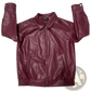 Faux Leather Bomber Jacket Relaxed Fit Women's Coat