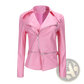 Faux Leather Motorcycle Jacket Slim Fit Biker Coat