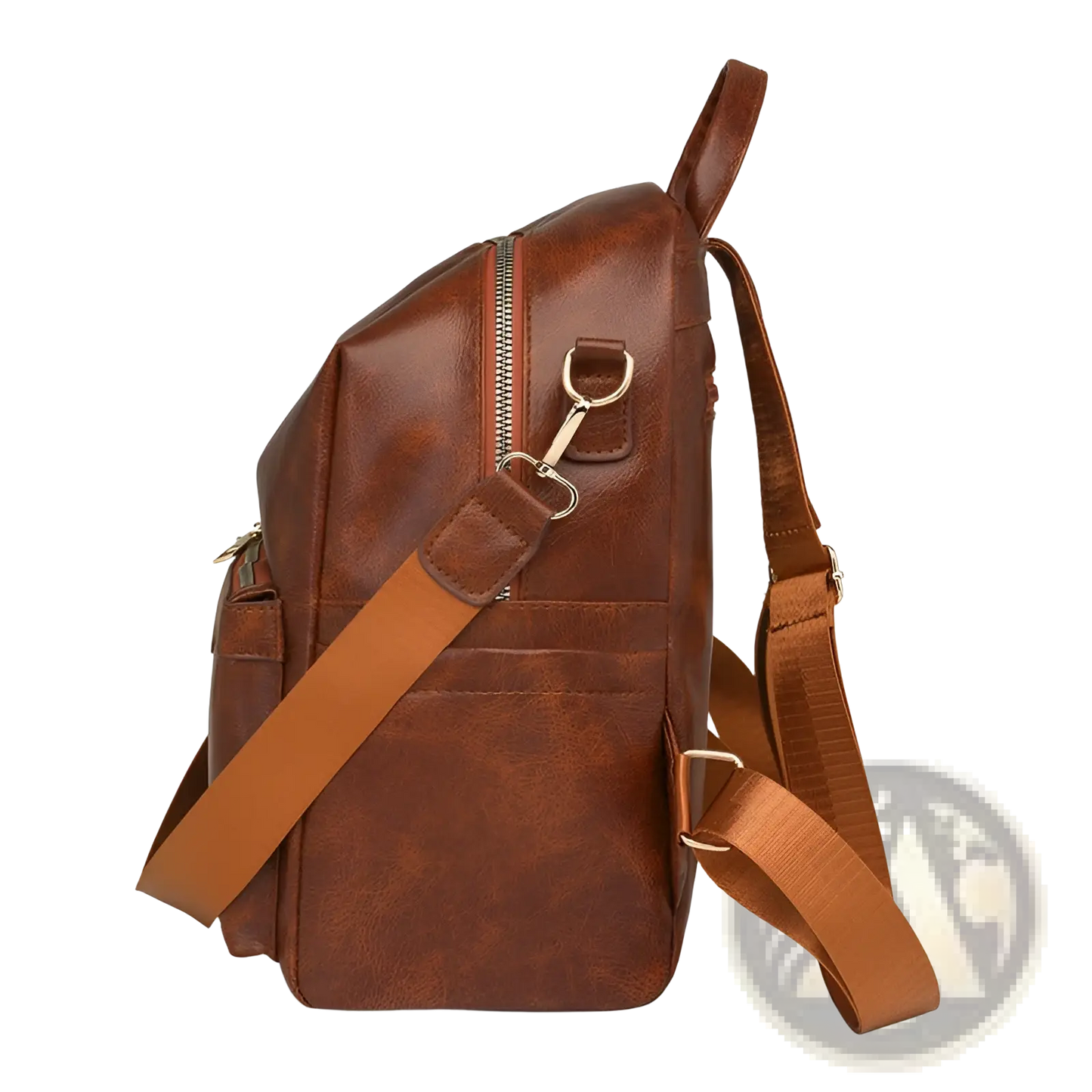 Faux Leather Women's Large Capacity Commuter Backpack