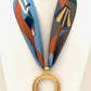 Knotty Bling - Women's Scarf Charm Necklace