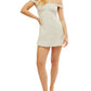 Free People - Berry Kiss Embroidery Off Shoulder Mini Dress