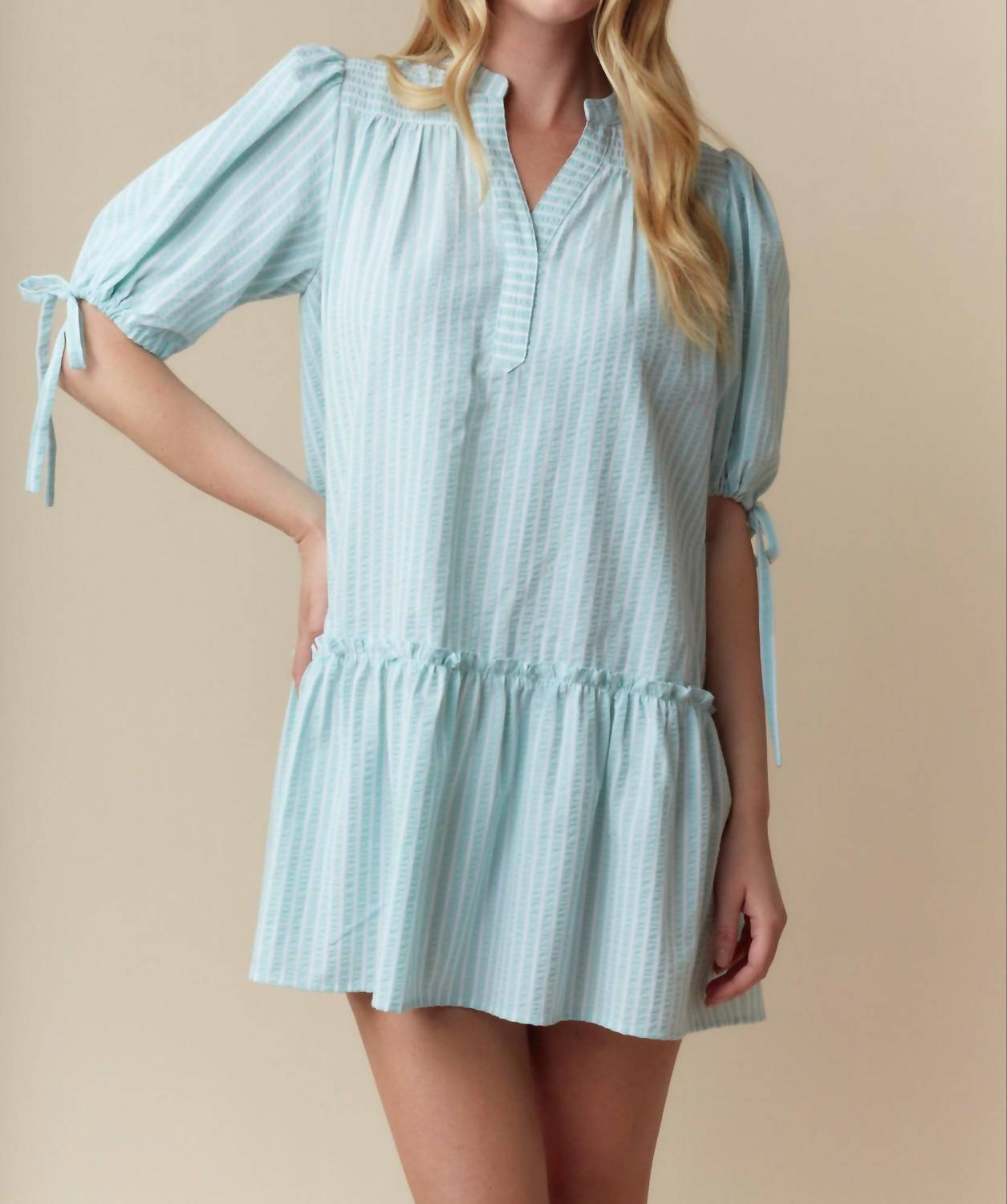 Fantastic Fawn - Palm Springs Striped Dress