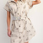 Easel - Western Printed Washed Twill Shirt Dress