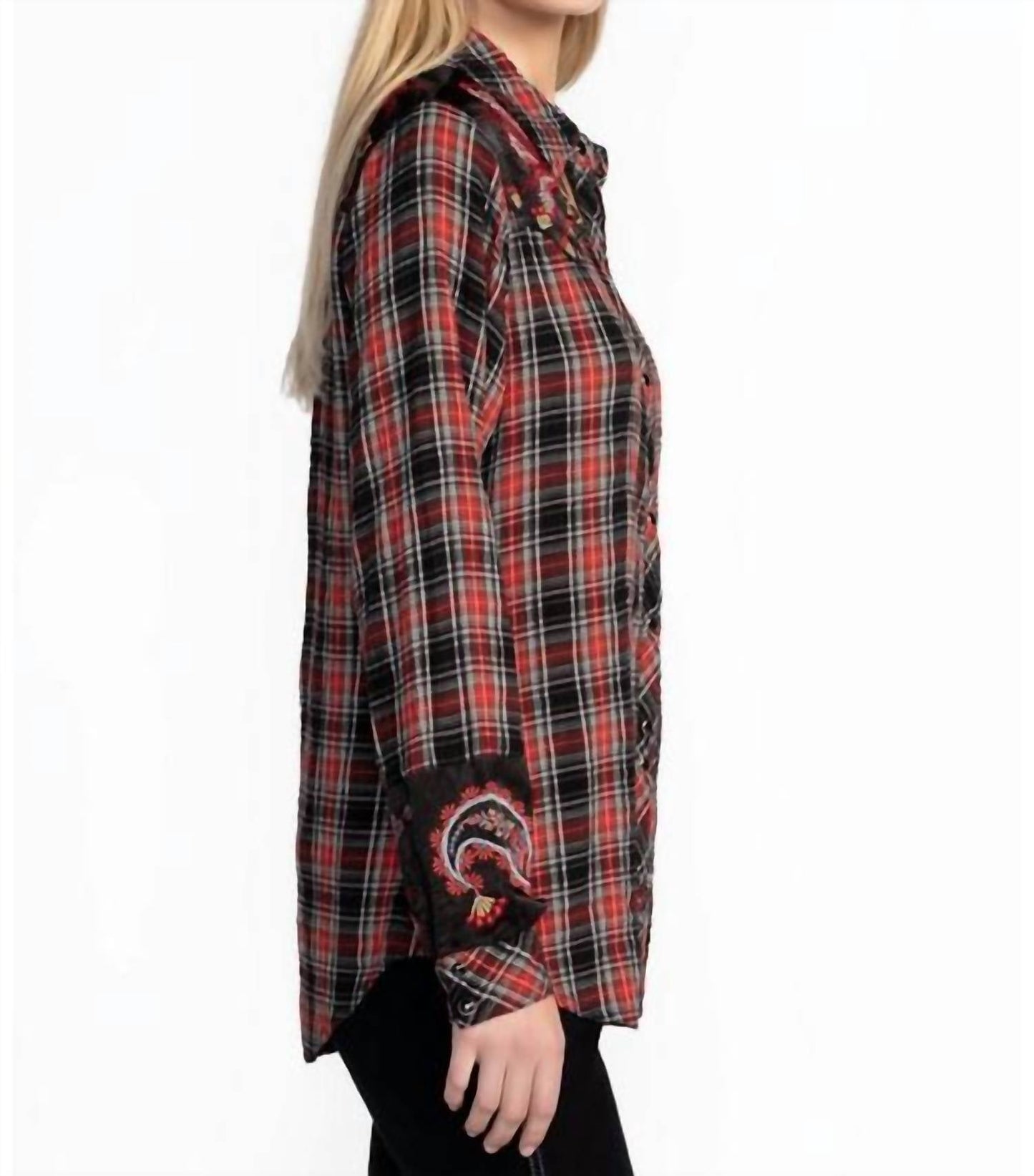 Johnny Was - PUFF SLEEVE WESTERN SHIRT